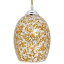 Vintage Ceiling Crackle Yellow Mosaic Glass Pendant Light K418