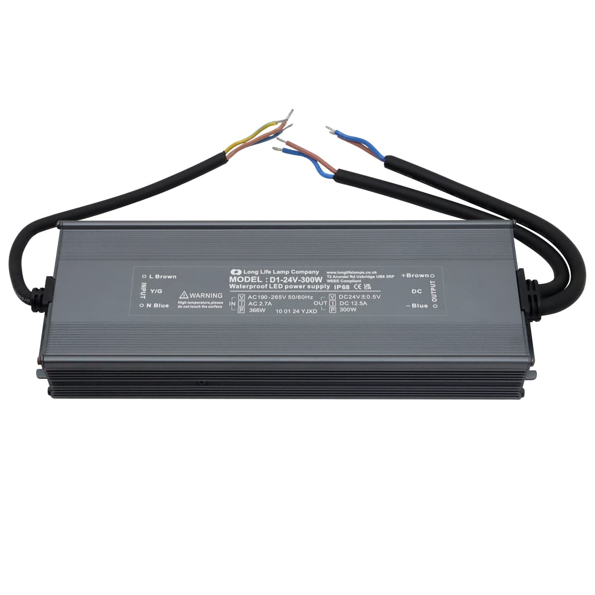 LED Driver 24V Output Low Voltage IP68 Waterproof Transformer 300W