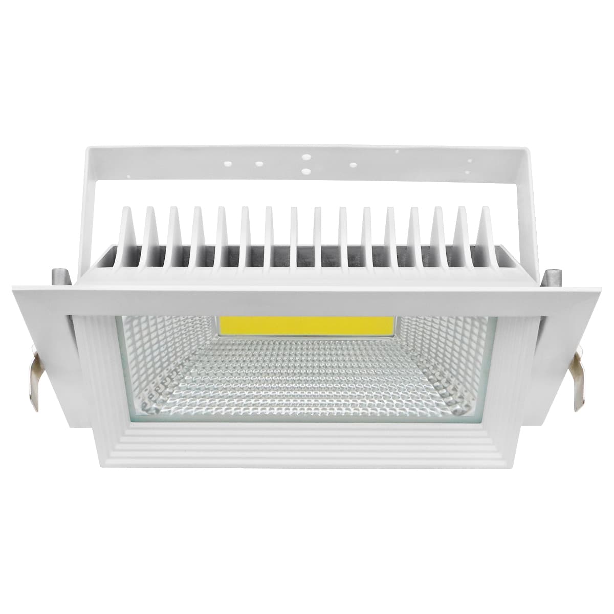 LED Rectangular Retail Ceiling Downlight Cool White 6000k Adjustable Beam Angle Recessed CDAS03
