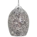 Vintage Ceiling Crackle Grey Mosaic Glass Pendant Light K425