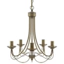 Vintage 5 Lights Antique Brass Ceiling Pendant Light Candle Lantern Chandelier K434