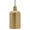 Ceiling Rose Pendant E27 Fitting Brass Flex Hanging Lamp Holder Kit K428