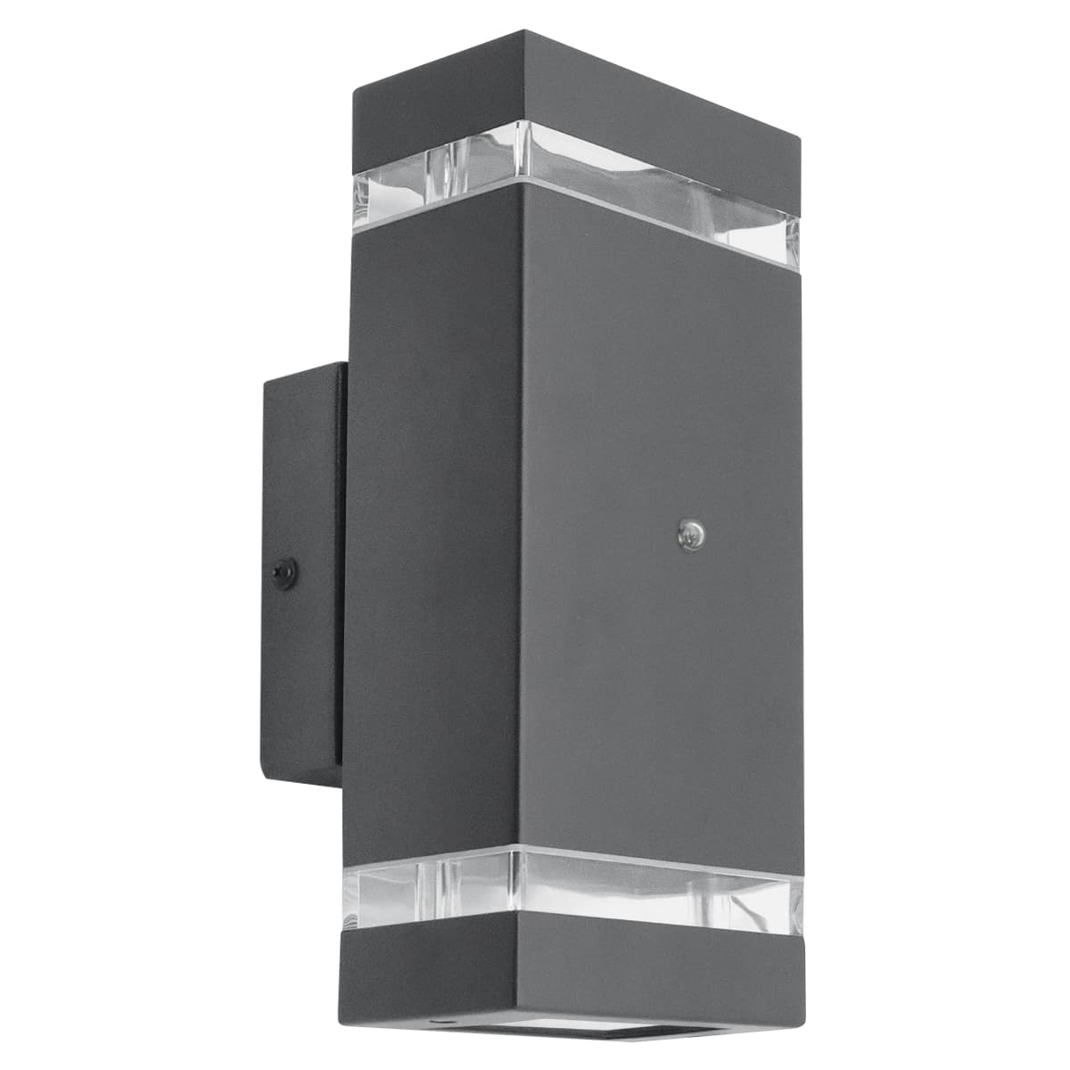 Outdoor Dusk Till Dawn Wall Light Up Down IP44 Anthracite Black Automatic Sensor ZLC374DTD 