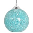 Vintage Ceiling Crackle Blue Mosaic Globe Glass Pendant Light K419