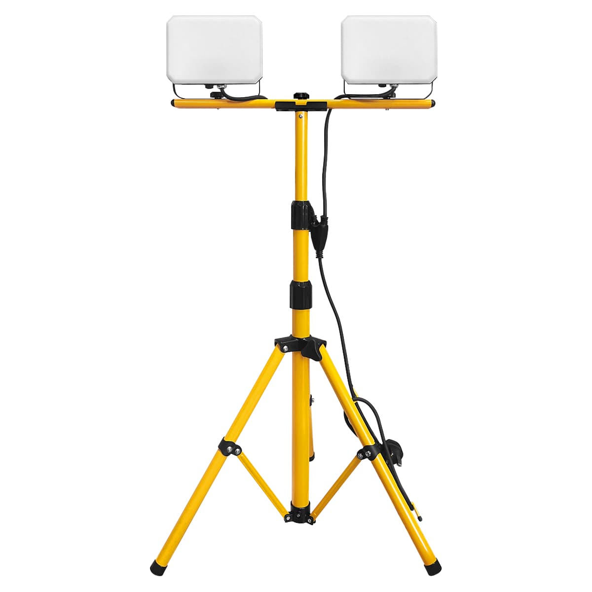 50w x 2 LED Twin Flood Light Tripod Stand Job Site Lighting 6500K IP65 TRI05