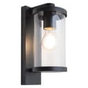 Outdoor Wall Light Black Lantern Clear Diffuser ZLC378 with LED 4w Warm