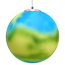 Art Deco Earth Globe Lamp Shade Pendant Light Fitting Polycarbonate