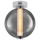 LED Globe Smoked Grey Glass Ceiling Light Flush Mounted Lamp Shade 9W 3000K K440