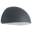 Outdoor Downward Wall Light Anthracite Grey Half Circular Frosted Diffuser IP54 ZLC382B
