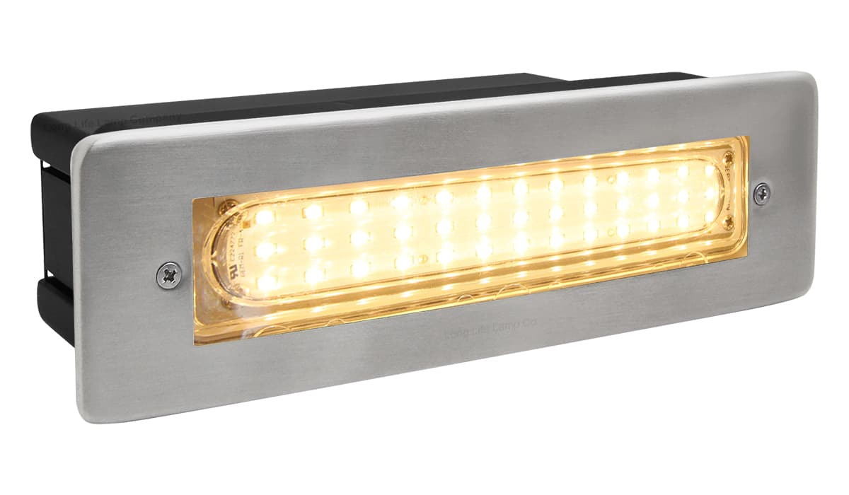 LED Brick Light Outdoor Wall Light Pathway Step Light Warm White ZLC21BLWW