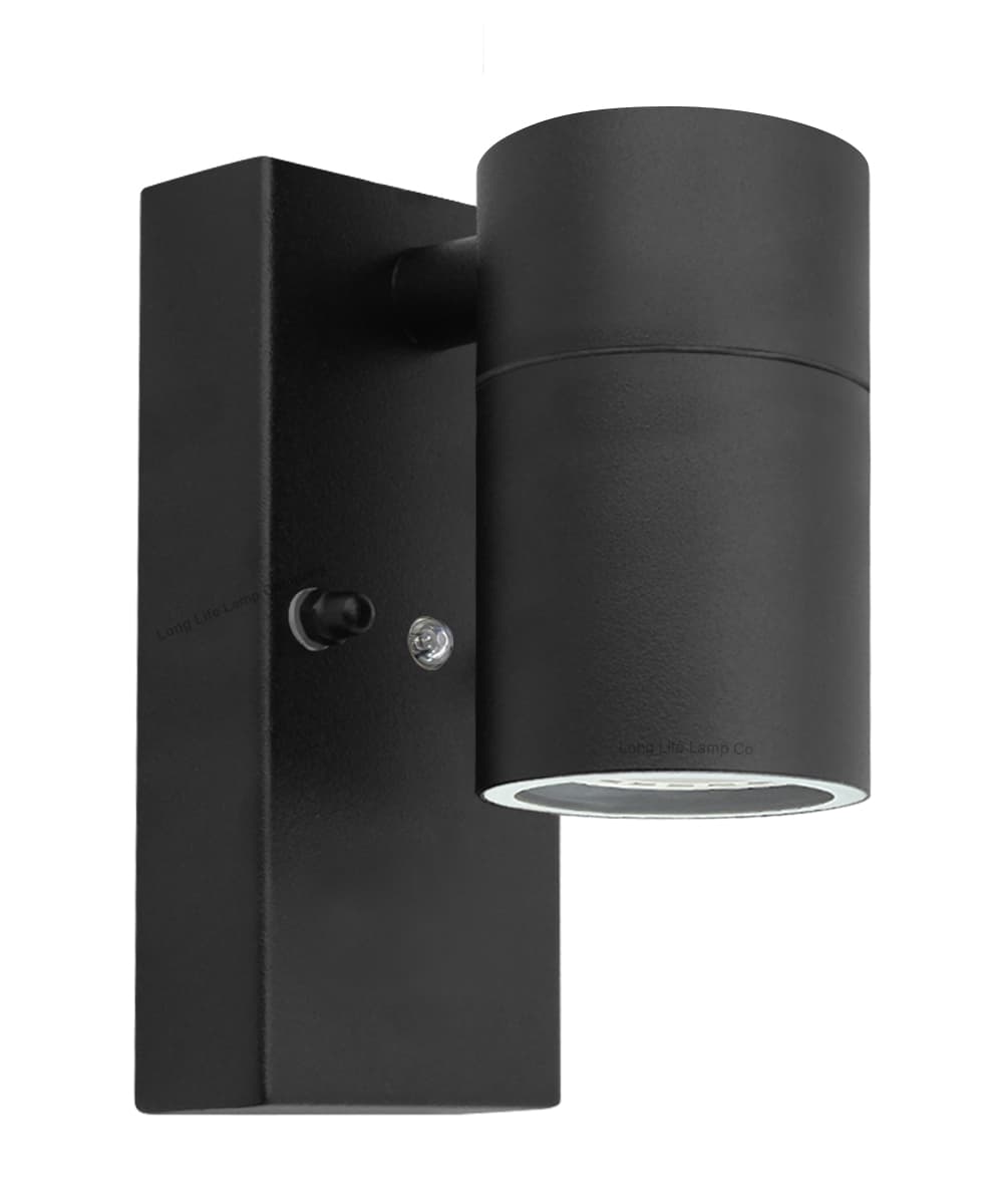 Black Outdoor Wall Light Dusk Till Dawn Sensor Stainless Steel IP65 ZLC089B