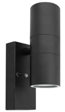 Black Outdoor Up Down Wall Light Dusk Till Dawn Sensor Stainless Steel IP65 ZLC090B