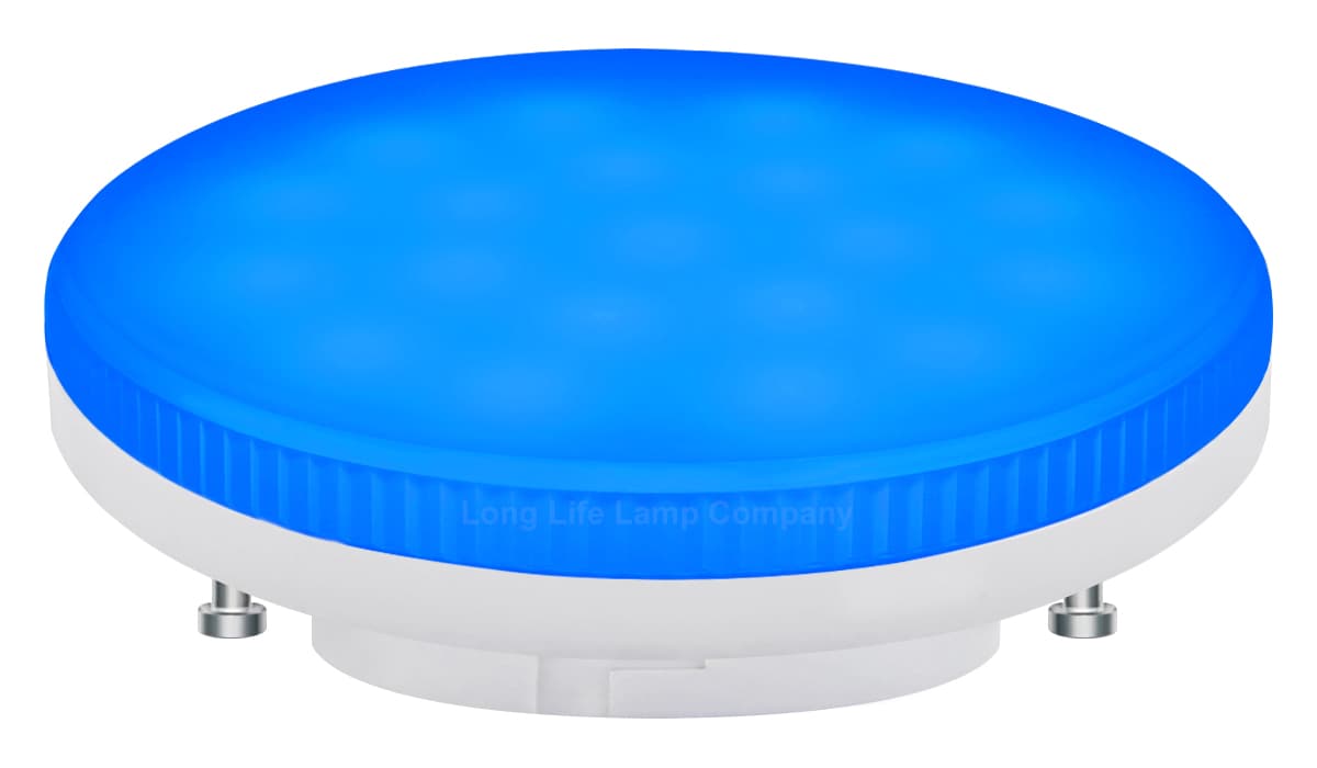 3w Blue GX53 LED Light Bulb Replacement For CFL Round