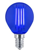 Ambient Fireglow 4w LED Golf Ball Blue Light Bulb E14 Clear Glass