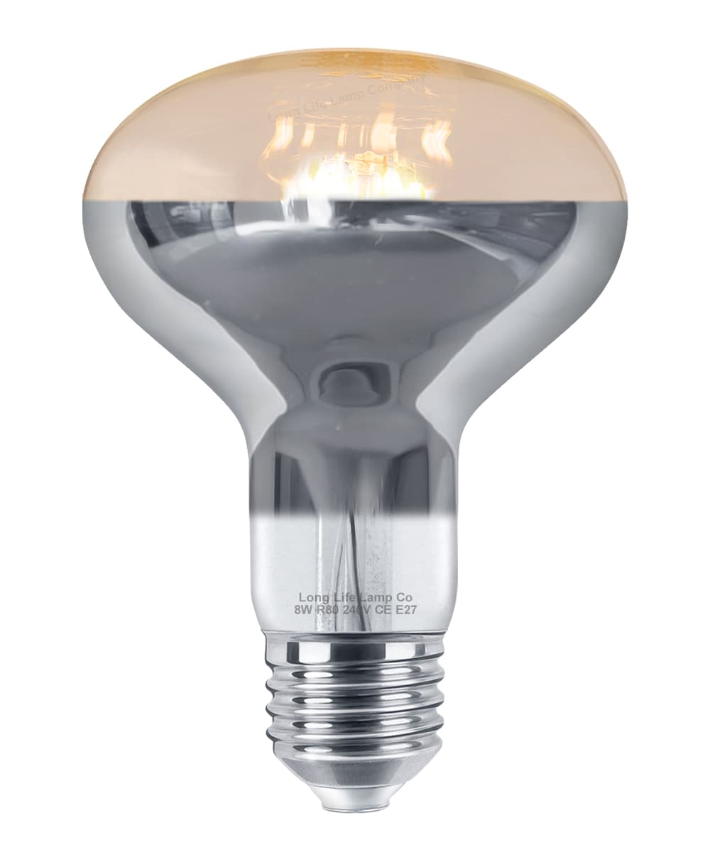  8w LED R80 Reflector Light Bulb E27 Warm White Replacement For Halogen Spots