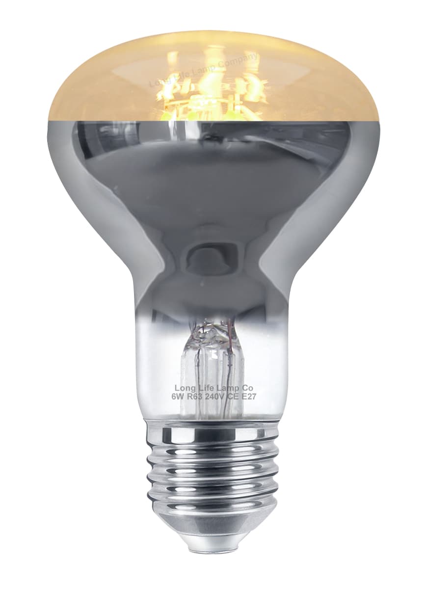 6w R63 LED Reflector Light Bulb E27 Warm White Replacement For Halogen Spots