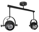 Black Adjustable Retro Industrial Ceiling Spot Light Double Eyeball 