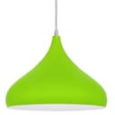 Green Lamp Shade Ceiling Pendant Light Metal Dome Gloss Finish 