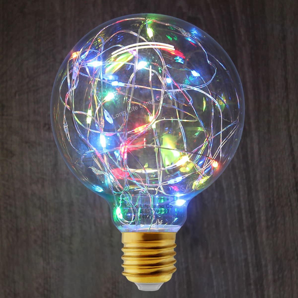 1w E27 LED Globe Decorative Light Bulb RGB G95