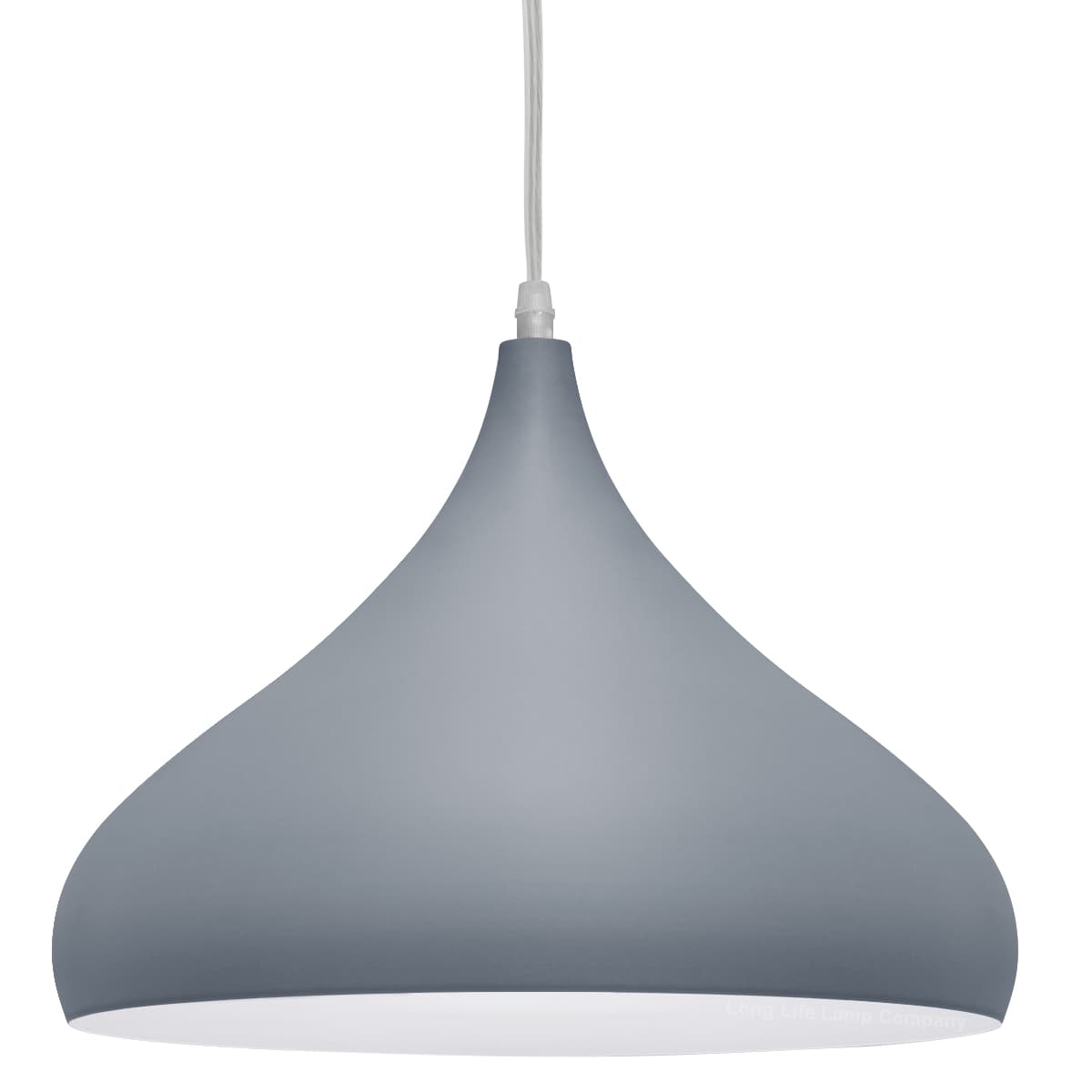 Metal Grey White Ceiling Light Shade Modern Contemporary 