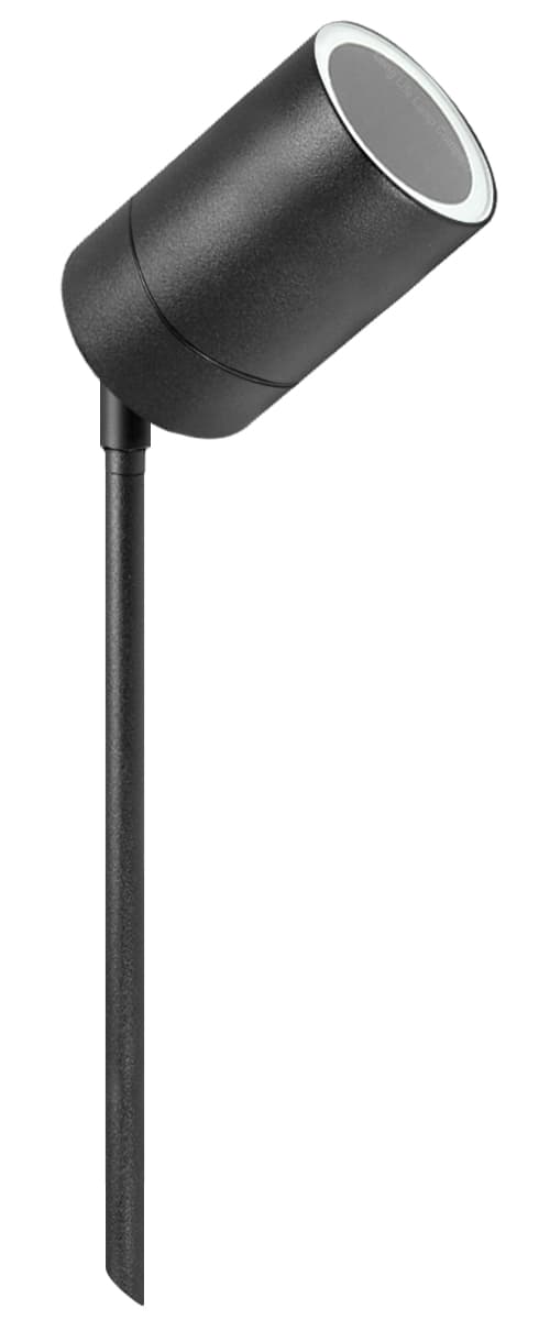 Garden Outdoor Spike Light Stainless Steel Matt Black Finish 240v ZLC307B