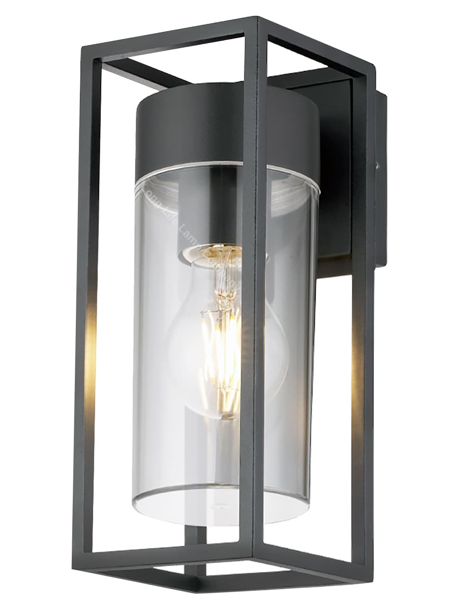4w Outdoor Modern Rectangular Wall Lantern With Clear Diffuser ZLC079K
