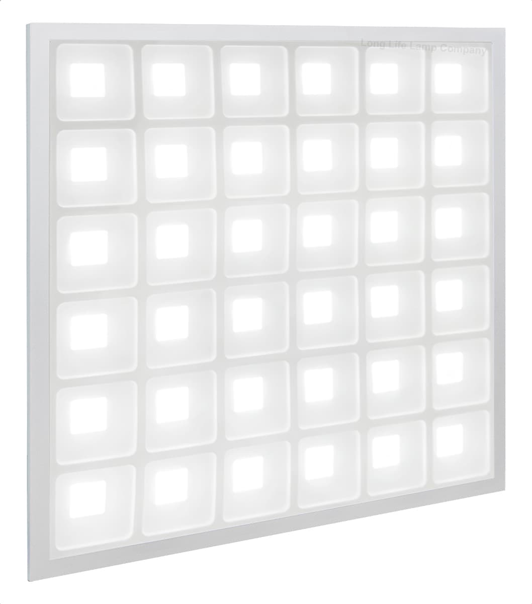 40w LED Panel 600 x 600 Recessed Ceiling Light 6500K 36 Sections Modular Replacement