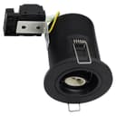 Black GU10 Fixed Fire Rated Downlight Can FRB03