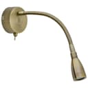 LED Indoor Bedside Reading Wall Light 2W 3000K Antique Brass H3142