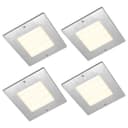 20W LED Under Cabinet Kitchen Lights Slim SQUARE Warm White 3000K Kit Of 4 UC04