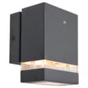Downward Outdoor Dusk Till Dawn Wall Light IP44 Anthracite Black Automatic Sensor ZLC373DTD