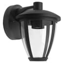 Outdoor Downward Wall Light Black Lantern Clear Diffuser IP44 ZLC381