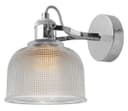 Polished Chrome Adjustable Vintage Wall Light Impressed Pattern 