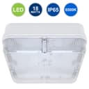 18w Square LED Ceiling Flush Mount Light IP65 6500k Bright Daylight 0841S-F