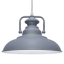 Metal Ceiling Pendant Shade Modern Grey