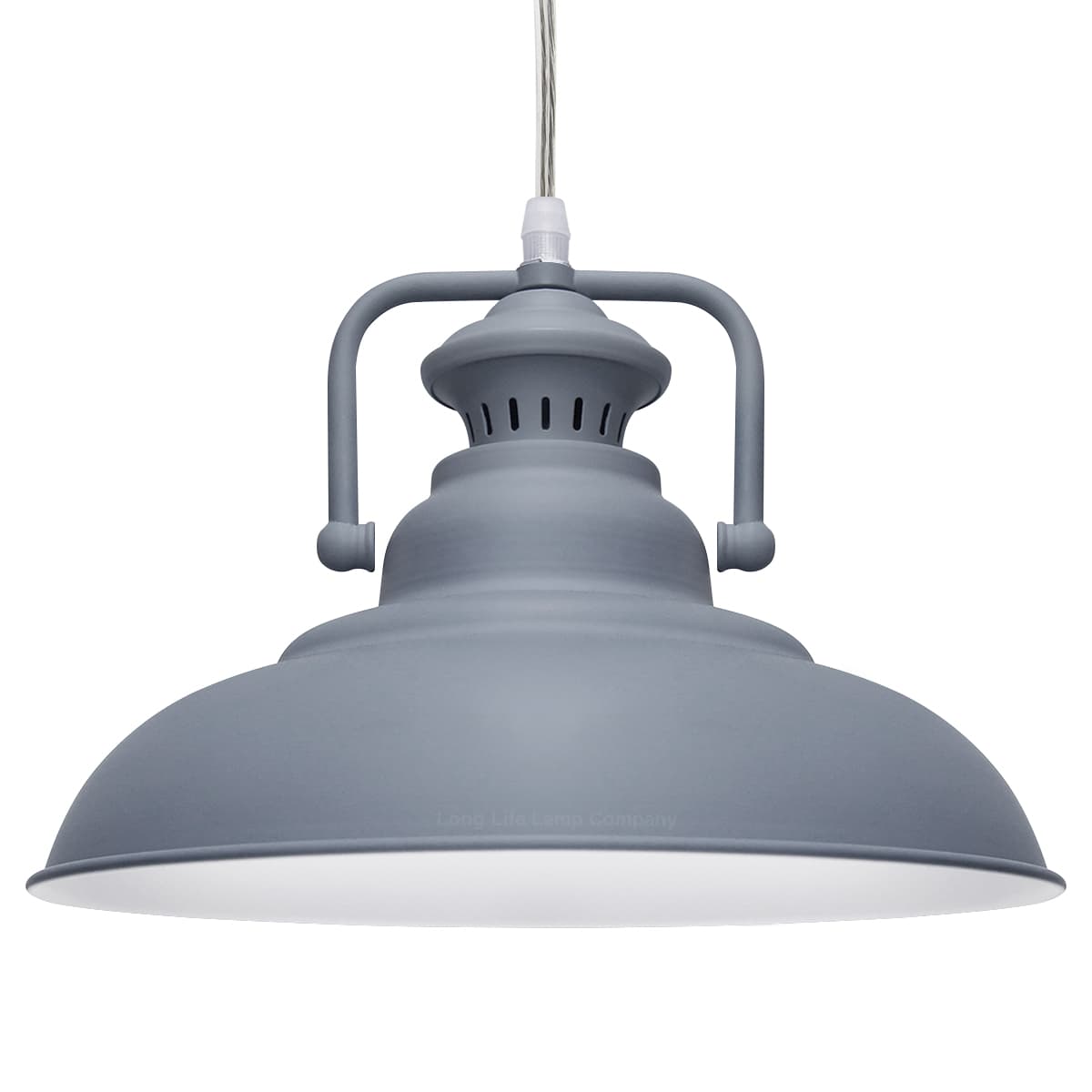 Metal Ceiling Pendant Shade Modern Grey