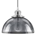 Industrial Vintage Glass Pendant Ceiling Light Shade Smoke Grey 