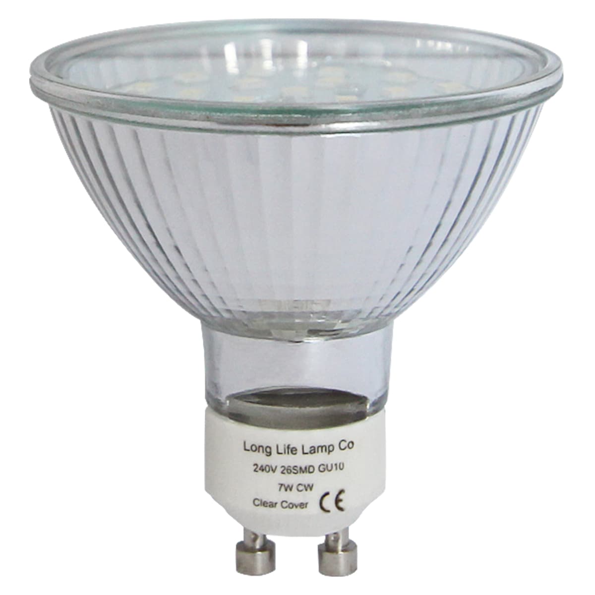 7w 63mm GU10 LED Cool White Replacement for 63mm Halogen Bulb