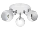 Matt White 3 Way Adjustable Eyeball Ceiling Spotlight GU10