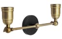 Modern Vintage Industrial Antique Brass Adjustable Double Arm Wall Light Lamp