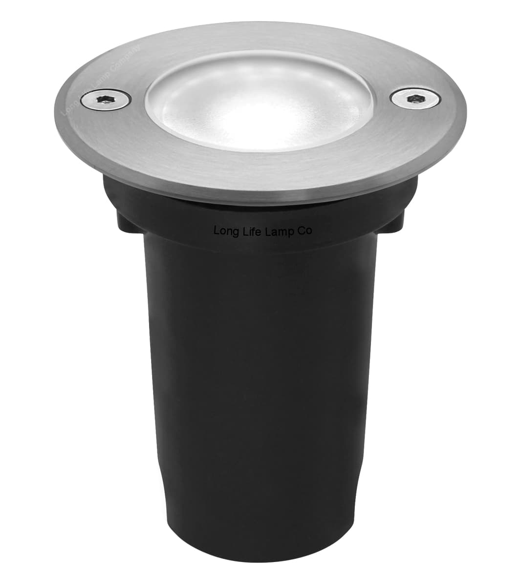 5w Outdoor Ground Walkover Light Round Cool White Brushed Chrome GL02CW