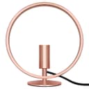 Modern Retro Polished Copper Table Lamp Ring Hoop Desk Lamp and Bedside Light 