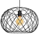 Black Metal Industrial Ceiling Wire Cage Globe Pendant Light M0183 with 4W G95 LED 