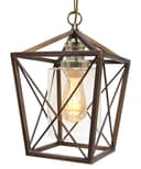 Vintage Antique Brass Lantern Ceiling Pendant Light M0200