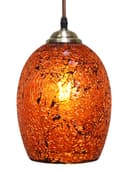 Vintage Ceiling Crackle Amber Mosaic Glass Pendant Light M0209