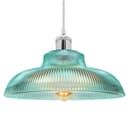 Retro Vintage Blue Glass Ceiling Pendant Light M0216