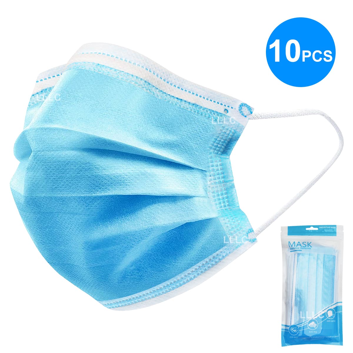 10 PACK Face Masks Anti Dust Spray Protective Disposable Breathable Safety