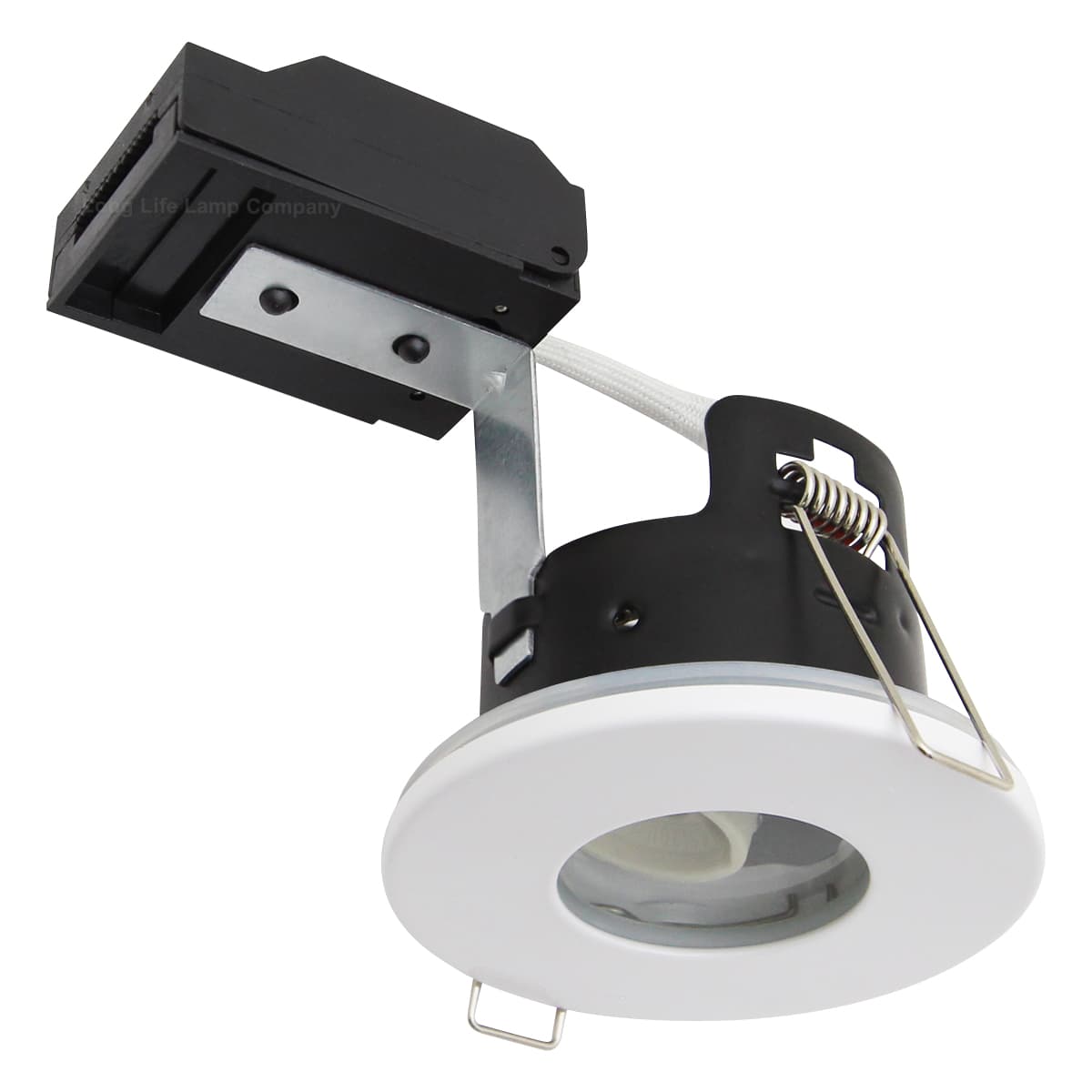 240v White Bathroom Shower Fire Rated Downlight IP65 GU10 
