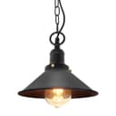 Vintage Retro Industrial Metal Black Scone Shade Pendant Light M0238