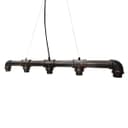 Vintage Industrial Waterpipe Ceiling Light Fixture Rustic Copper 
